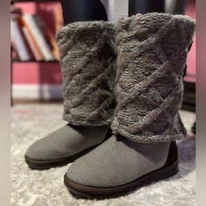 MUK LUKS SIZE 7 GRAY